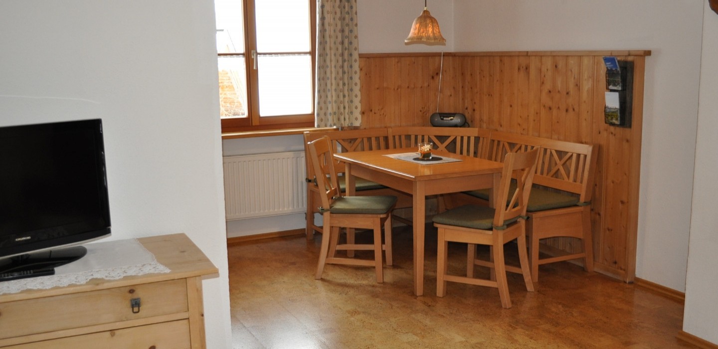 Essecke Ferienwohnung Rauhornblick